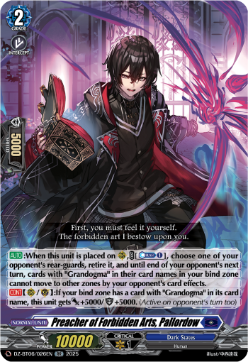 Preacher of Forbidden Arts, Pallordow: DZ Booster Set 06: Generation Dragenesis
