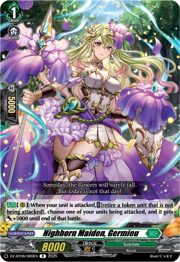 Highborn Maiden, Germieu: DZ Booster Set 06: Generation Dragenesis