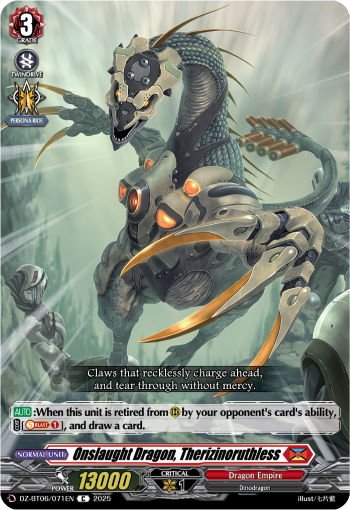 Onslaught Dragon, Therizinoruthless: DZ Booster Set 06: Generation Dragenesis