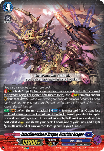 Interdimensional Dragon, Faterider Dragon: DZ Booster Set 06: Generation Dragenesis