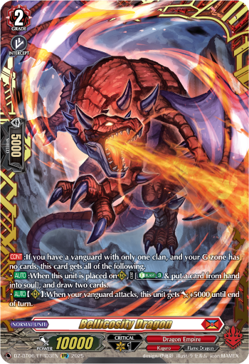 Bellicosity Dragon: DZ Booster Set 06: Generation Dragenesis