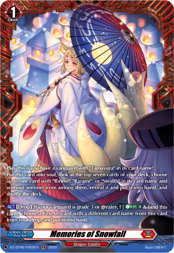 Memories of Snowfall: DZ Booster Set 06: Generation Dragenesis