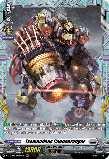 Tremendous Cannonranger: DZ Booster Set 06: Generation Dragenesis