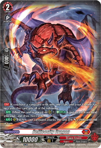 Bellicosity Dragon: DZ Booster Set 06: Generation Dragenesis