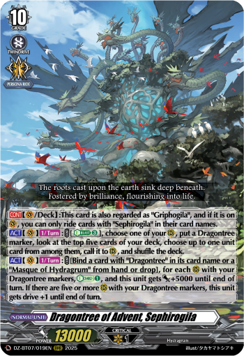 Dragontree of Advent, Sephirogila : DZ Booster Set 07: Moon Fangs & Cerulean Blaze