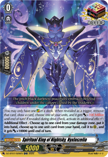 Spiritual King of Nightsky, Nyxlaszelia : DZ Booster Set 07: Moon Fangs & Cerulean Blaze