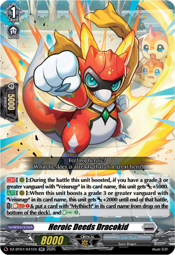 Heroic Deeds Dracokid : DZ Booster Set 07: Moon Fangs & Cerulean Blaze