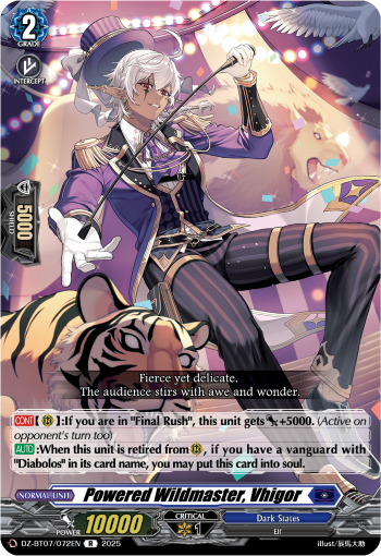 Powered Wildmaster, Vhigor : DZ Booster Set 07: Moon Fangs & Cerulean Blaze