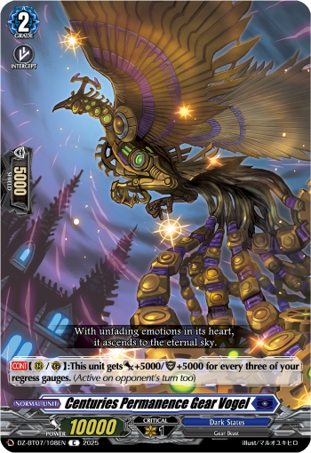 Centuries Permanence Gear Vogel : DZ Booster Set 07: Moon Fangs & Cerulean Blaze