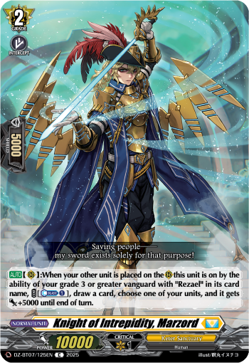 Knight of Intrepidity, Marzord : DZ Booster Set 07: Moon Fangs & Cerulean Blaze