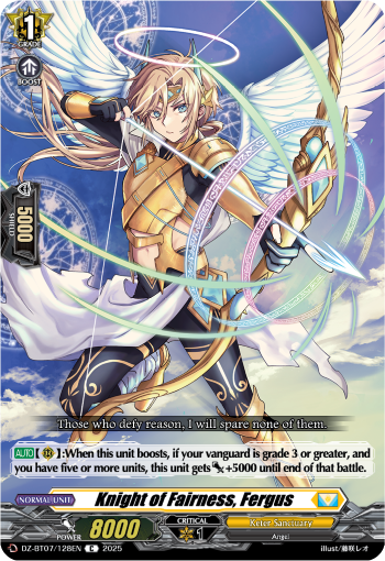 Knight of Fairness, Fergus : DZ Booster Set 07: Moon Fangs & Cerulean Blaze