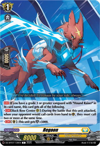 Regaon : DZ Booster Set 07: Moon Fangs & Cerulean Blaze