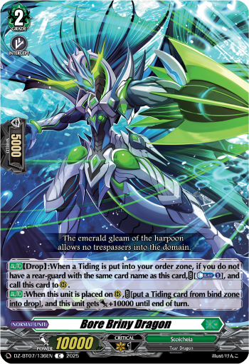 Bore Briny Dragon : DZ Booster Set 07: Moon Fangs & Cerulean Blaze