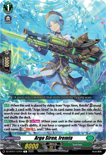 Argo Siren, Iremia : DZ Booster Set 07: Moon Fangs & Cerulean Blaze