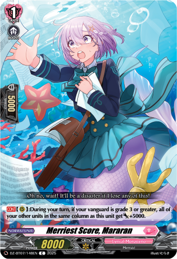 Merriest Score, Mararan : DZ Booster Set 07: Moon Fangs & Cerulean Blaze