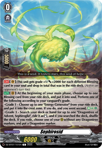 Sephirosid : DZ Booster Set 07: Moon Fangs & Cerulean Blaze