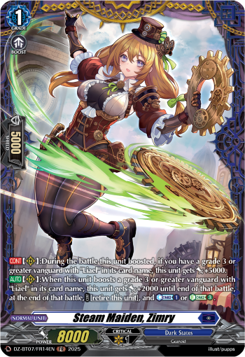Steam Maiden, Zimry : DZ Booster Set 07: Moon Fangs & Cerulean Blaze