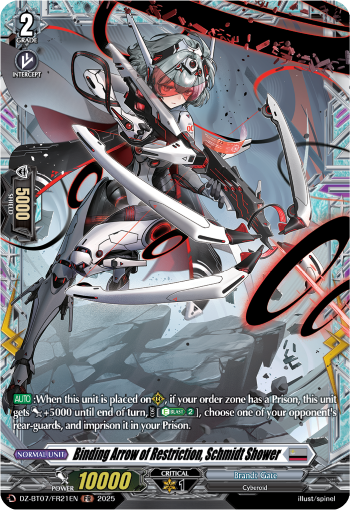 Binding Arrow of Restriction, Schmidt Shower : DZ Booster Set 07: Moon Fangs & Cerulean Blaze