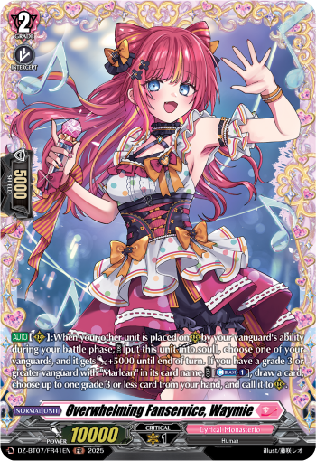 Overwhelming Fanservice, Waymie : DZ Booster Set 07: Moon Fangs & Cerulean Blaze