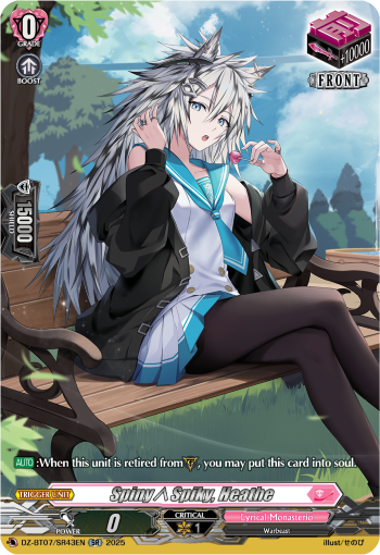 Spiny∧Spiky, Heathe : DZ Booster Set 07: Moon Fangs & Cerulean Blaze