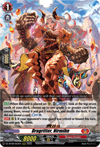 Dragritter, Nirmihn: DZ Booster Set 08: Knights 0f Rebirth