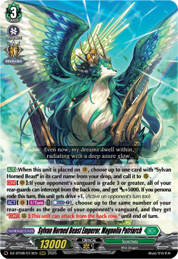 Sylvan Horned Beast Emperor, Magnolia Patriach: DZ Booster Set 08: Knights 0f Rebirth