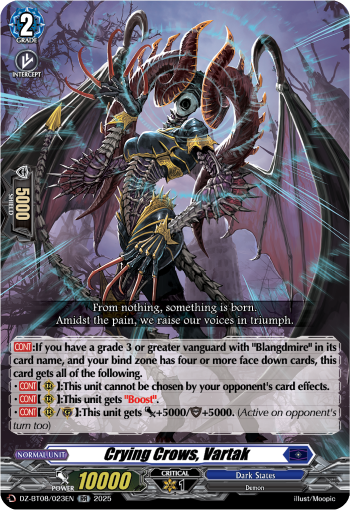 Crying Crows ,Vartak : DZ Booster Set 08: Knights 0f Rebirth