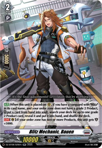 Blitz Mechnanic, Bauen : DZ Booster Set 08: Knights 0f Rebirth