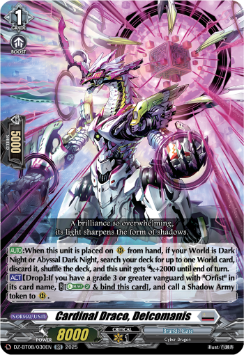 Cardinal Draco, Decalcomanis: DZ Booster Set 08: Knights 0f Rebirth