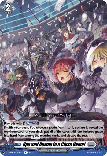 Ups and Downs in a Close Game!: DZ Booster Set 08: Knights 0f Rebirth