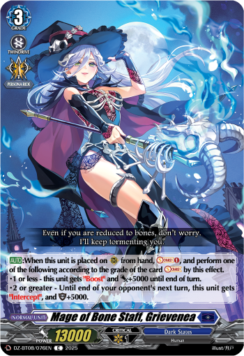 Mage of Bone Staff, Grievenea : DZ Booster Set 08: Knights 0f Rebirth
