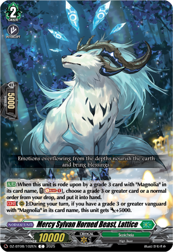 Sylvan Horned Beast of Mercy, Lattice: DZ Booster Set 08: Knights 0f Rebirth