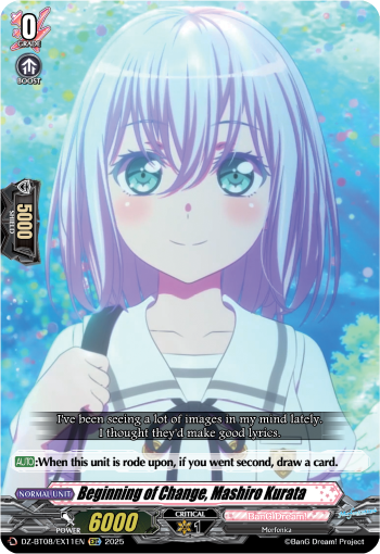 Beginning of Change, Mashiro Kurata: DZ Booster Set 08: Knights 0f Rebirth