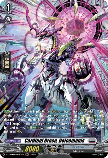 Cardinal Draco, Decalcomanis: DZ Booster Set 08: Knights 0f Rebirth
