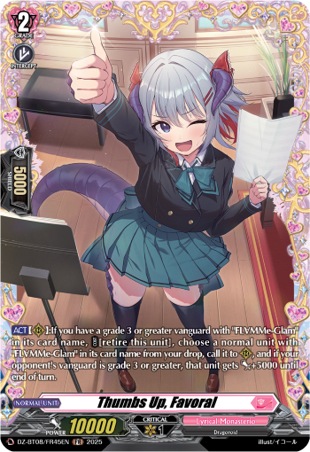 Thumbs Up, Favoral: DZ Booster Set 08: Knights 0f Rebirth