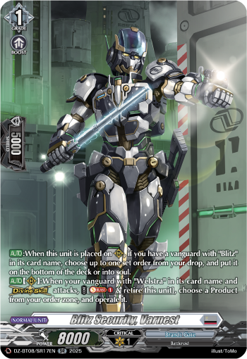 Blitz security, Varnest: DZ Booster Set 08: Knights 0f Rebirth