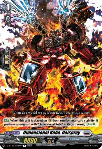Dimensional Robo, Daispray: DZ Booster Set 09: Super Brave Detonation