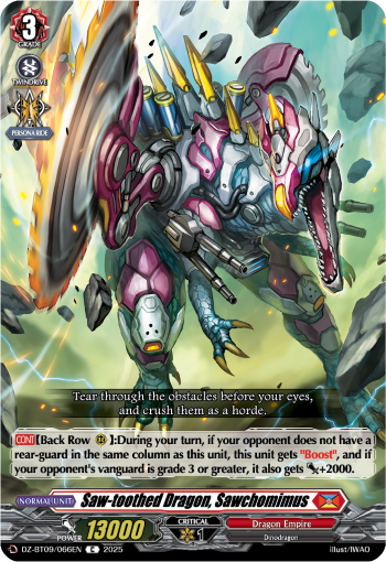 Saw-toothed Dragon, Sawchomimus: DZ Booster Set 09: Super Brave Detonation