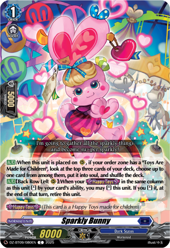 Sparkly Bunny: DZ Booster Set 09: Super Brave Detonation