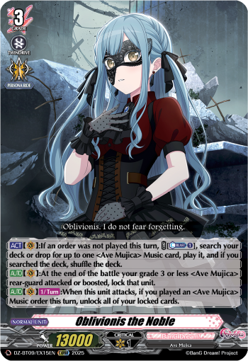 Oblivionis the Noble: DZ Booster Set 09: Super Brave Detonation