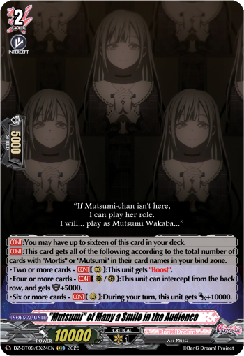 Mutsumi of Many a Smile in the Audience: DZ Booster Set 09: Super Brave Detonation