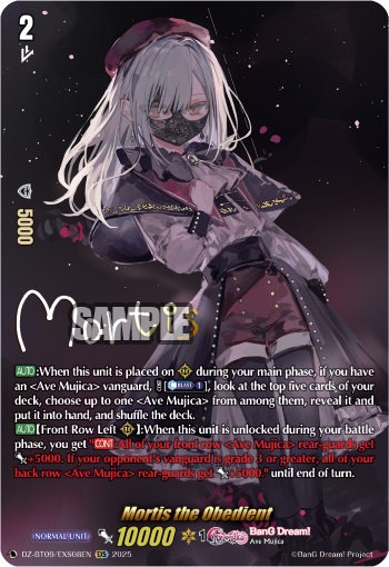 Mortis the Obedient: DZ Booster Set 09: Super Brave Detonation