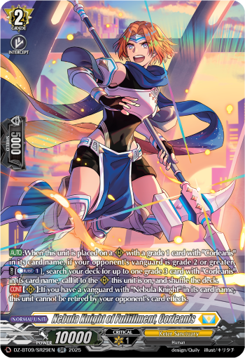 Nebula Knight of Fulfillment, Corleanis: DZ Booster Set 09: Super Brave Detonation