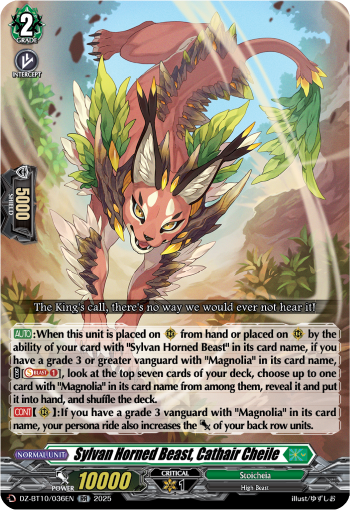 Sylvan Horned Beast, Cathair Cheile: DZ Booster Set 10: Dragonsoul Resonance