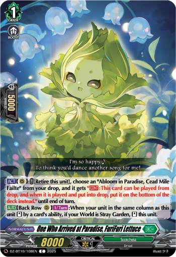 One Who Arrived at Paradise, FuriFuri Lettuce: DZ Booster Set 10: Dragonsoul Resonance