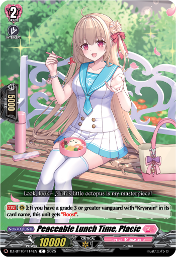 Peaceable Lunch Time, Placie: DZ Booster Set 10: Dragonsoul Resonance