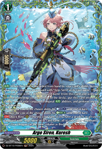 Argo Siren, Kuresh: DZ Booster Set 10: Dragonsoul Resonance