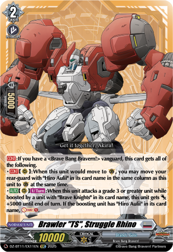 Brawler "TS", Struggle Rhino: DZ Booster 11: Symphony of Might & Bloom
