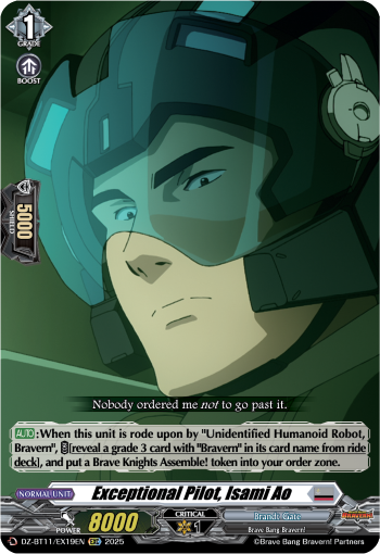 Exceptional Pilot, Isami Ao: DZ Booster 11: Symphony of Might & Bloom