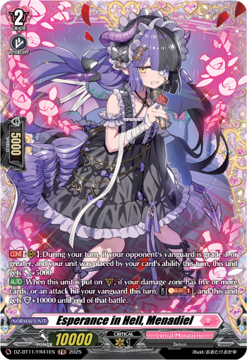 Esperance in Hell, Menadiel: DZ Booster 11: Symphony of Might & Bloom